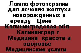 Лампа фототерапии для лечения желтухи новорожденных в аренду › Цена ­ 500 - Калининградская обл., Калининград г. Медицина, красота и здоровье » Медицинские услуги   